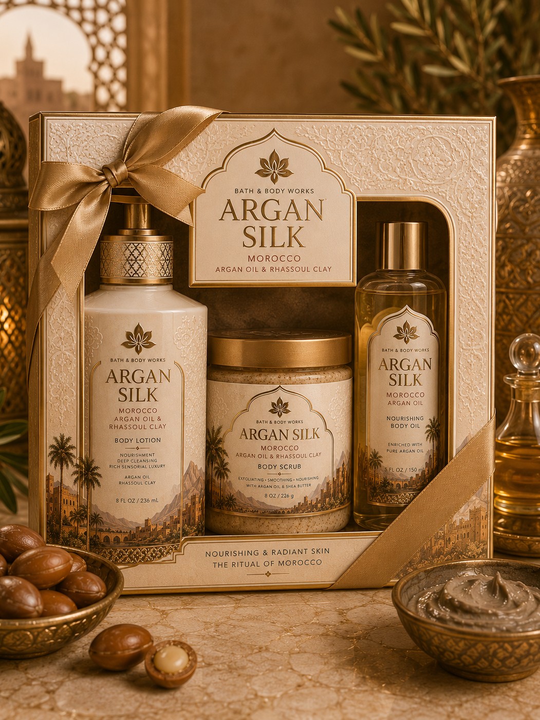 Argan Silk body lotion line